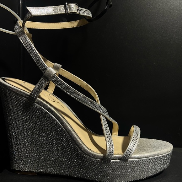 Jessica Simpson Tadria Platform Wedges Size 9.5 - Picture 5 of 8
